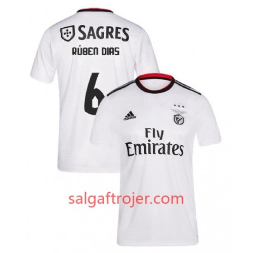 Benfica Fodboldtrøjer Ruben Dias 6 Udebanesæt 2018/19 Kort ærmer Benfica Fodboldtrøjer Ruben Dias 6 Udebanesæt 2018/19 Kort ærmer